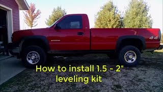 How to Install a 2 Inch Lift Kit for 20032007 Chevy Silverado [upl. by Acceber]