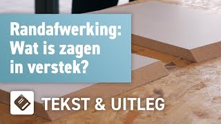 Wat is zagen in verstek  OPMAATZAGENnl [upl. by Ardnaeed]