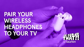 How to connect AirPods wireless headphones to your TV  It Can Do That [upl. by Adnawal]