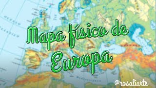 Mapa físico de Europa  1º ESO [upl. by Germaun]