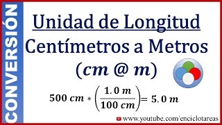 Convertir Centimetros a Metros cm to meter [upl. by Daven265]