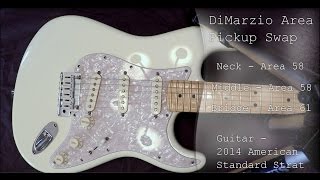 DiMarzio Area 58 and 61 Stratocaster pickups [upl. by Berri]