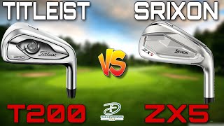 TITLEIST T200 vs SRIXON ZX5  MID HANDICAP IRON TESTING [upl. by Elazaro267]