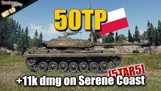 WoT 50TP Polish Heavy Tank 11k dmg on Serene Coast WORLD OF TANKS [upl. by Azil]