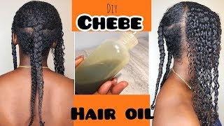 DIY CHEBE Hair Oil  Simple Ingredients for Growth amp Strength NO RESIDUE [upl. by Sutsugua]