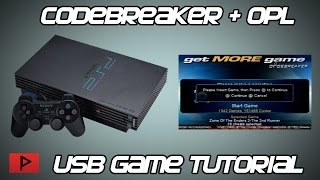 How To Use Codebreaker10 With OPL PS2 USB Games Tutorial English [upl. by Erroll]