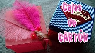 Cómo hacer cajas de cartón│CandyBu [upl. by Nelleus]