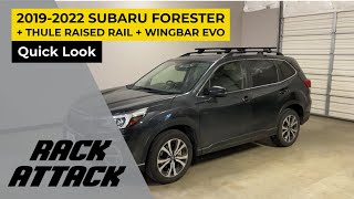 20192022 Subaru Forester with Thule EVO Raised Rail WingBar EVO Roof Rack [upl. by Jaworski]