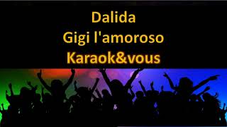 Karaoké Dalida  Gigi lamoroso [upl. by Ymor]