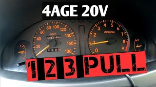 4AGE 20V stock C160 acceleration [upl. by Natalina922]