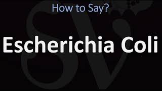 How to Pronounce Escherichia Coli CORRECTLY [upl. by Elacsap]