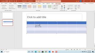 How to Resize Tables Rows and Columns in Power Point  Office 365 [upl. by Huesman]