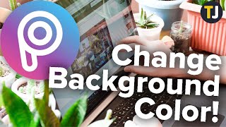 How To Change The Background Color In PicsArt [upl. by Delila658]