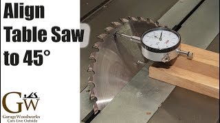 45 Degrees at the Table Saw Quickly and Accurately [upl. by Madriene]