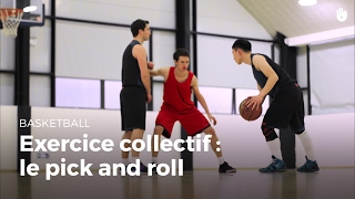 Exercice collectif  le pick and roll  Basketball [upl. by Nyleimaj]