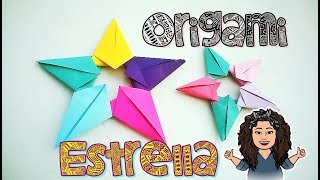 Como hacer una estrella de papel origami [upl. by Zoi]