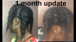 African CHEBE 1 Month UPDATE AMAZING results  MUST SEE  Curly Proverbz Hair Growth Oil [upl. by Lenaj]