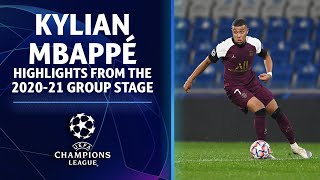 Kylian Mbappé Highlights From The 202021 Group Stage  UCL on CBS Sports [upl. by Ansaev]