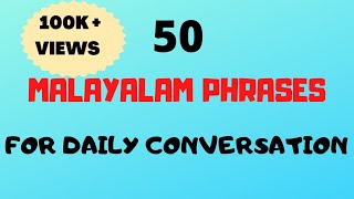 50 Malayalam Phrases amp words for Daily ConversationFluent in MalayalamMalayalam words [upl. by Osgood]