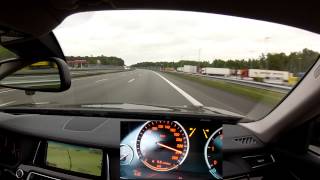 A fast drive on the Autobahn A1 with a BMW 730d Part 1 From Bremen to Hamburg [upl. by Ahsiekat]