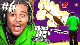 HELICOPTER vs RPG  GTA San Andreas Part 6 [upl. by Yram]