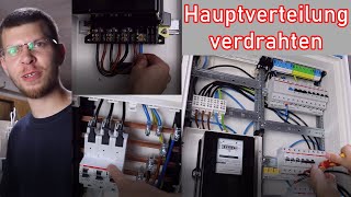 Hauptverteilung verdrahten Sicherungskasten ElektroM [upl. by Mead306]