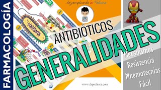 ANTIBIÓTICOS GENERALIDADES CLASIFICACIÓN  MNEMOTECNIAS  FARMACOLOGÍA  P1 [upl. by Enavi]