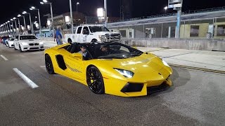 Lamborghini VS Bugatti VS Porsche 918 VS Pagani Huayra RACING at Halloween Supercar RUN 2016 [upl. by Parks]