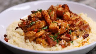 The Secret To Make The BEST Cajun Shrimp and Grits 🔥 Shrimp and Grits Recipe [upl. by Annabella]