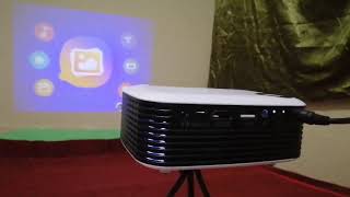 UNBOXING AND REVIEW MINI PROJECTOR A2000 DARI SHOPEE  MY MINI THEATRE😊 [upl. by Nesaj187]