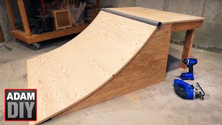 How to build a Skate Ramp  Quarter Half Pipe [upl. by Ahsinned]