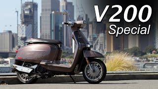 Lambretta V200 Special Scooter Review  Italian Flair [upl. by Ecinaej]