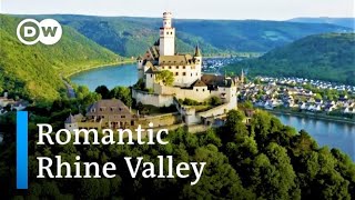 Castles Along the Rhine River From Bingen to Koblenz  Germanys Upper Middle Rhine Valley by Drone [upl. by Linn]