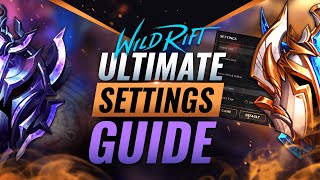 The ULTIMATE Settings Guide for Wild Rift LoL Mobile [upl. by Enomar977]