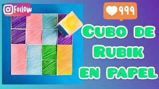 Tutorial cubo de rubik de papel mestraambclasse [upl. by Schoenburg126]