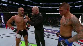 UFC 211 Dustin Poirier and Eddie Alvarez Octagon Interviews [upl. by Ahsennek481]