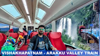 Vishakhapatnam to Arakku valley Train Journey in Vistadome Glass coach [upl. by Jaquelyn985]