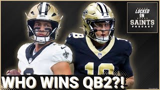 New Orleans Saints QB2 Battle Settled Spencer Rattler Gives Convincing Performance [upl. by Alyag]