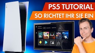 PS5 Erste Schritte 01 So geht das Setup Einrichtung SystemMenü [upl. by Kape]