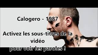 Calogero  1987 PAROLES [upl. by Machos785]