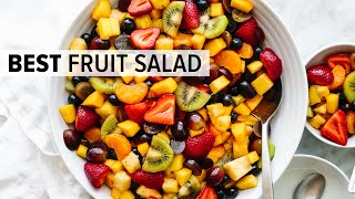 FRUIT SALAD  the best recipe and so easy [upl. by Sacttler]