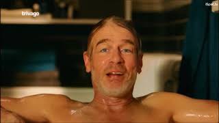 Trivago TV Commercial In Bathtub  Tim Williams Shirtless [upl. by Aimo859]