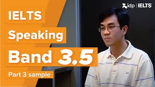 Band 35  IELTS Speaking test sample – Part 3 Harry [upl. by Jaynes]