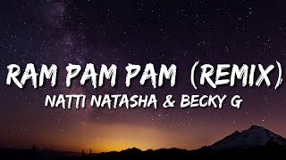 Natti Natasha amp Becky G  Ram Pam Pam LetraLyrics quotRam pam pam pam pamquot [upl. by Lauretta579]