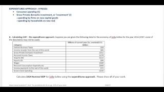 calculating GDP expenditures approach [upl. by Rehctaht]