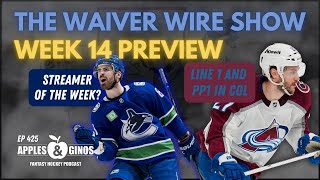 Ep 425  The Waiver Wire Show Week 14 Preview [upl. by Ciel922]