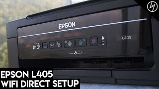 Epson L405 Printer  WiFi Direct Setup  CreatorShed [upl. by Ranitta]