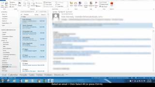 How to Select All Emails in Outlook [upl. by Aitital116]