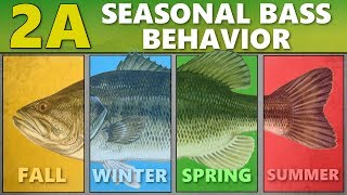 INTERMEDIATE GUIDE to BASS FISHING 2A  Seasonal Bass Behavior [upl. by Nnyleuqaj118]