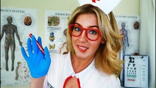 ASMR THE AMUSINGLY INAPPROPRIATE NURSE  Medical Examination [upl. by Asiram]